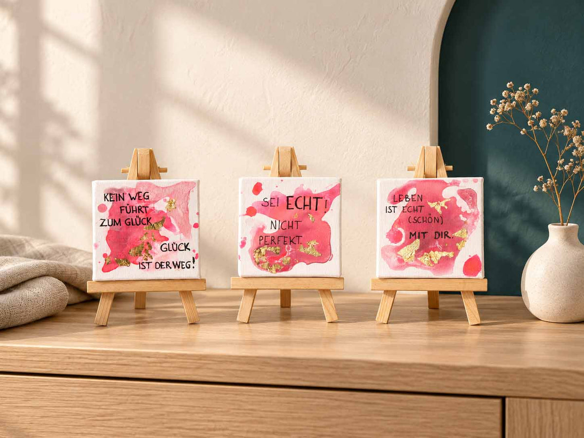 Mini Messages – Pink & Gold