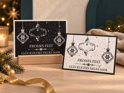 Festglanz – Weihnachten in Schwarz & Weiß