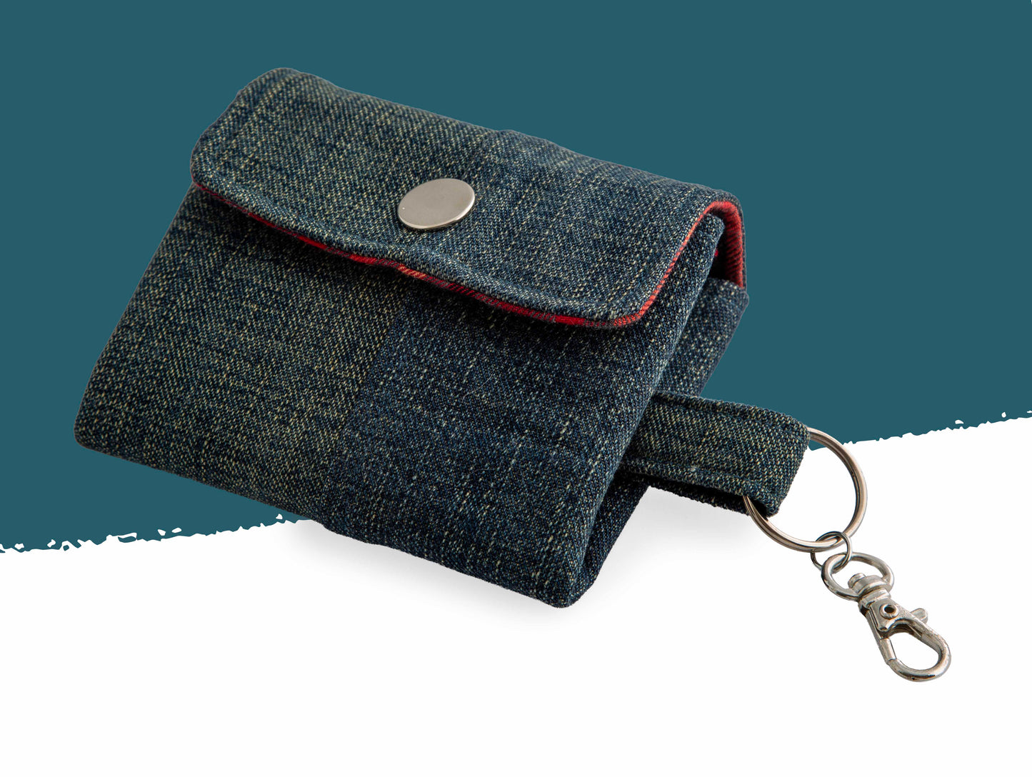 Geldbeutel Denim Check