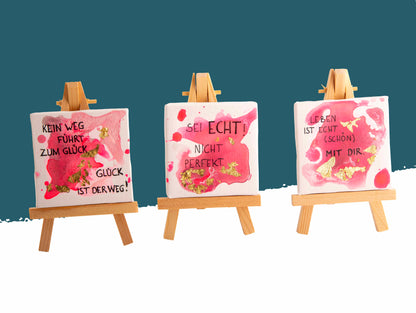 Mini Messages – Pink & Gold
