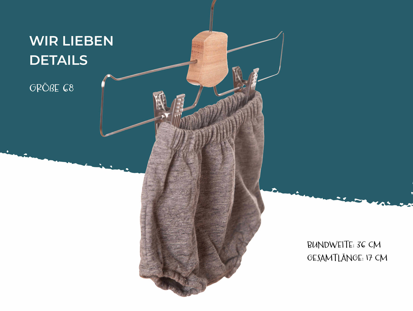 Bummies Naturgrau