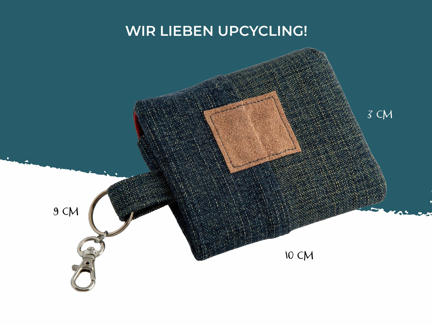 Geldbeutel Denim Check