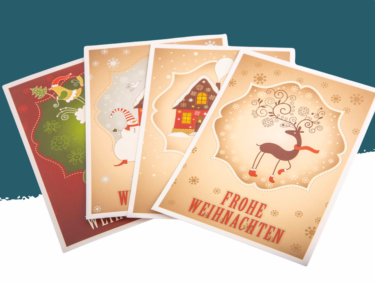 Weihnachtszauber – Festliches Postkartenquartett