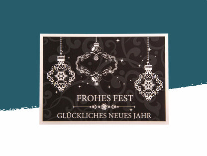 Festglanz – Weihnachten in Schwarz & Weiß