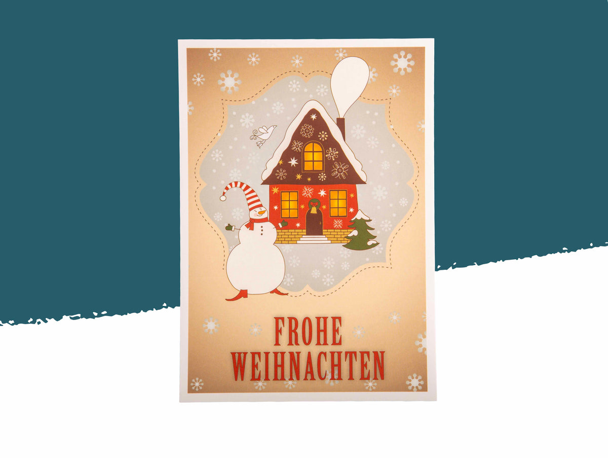 Weihnachtszauber – Festliches Postkartenquartett