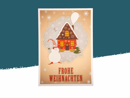 Weihnachtszauber – Festliches Postkartenquartett
