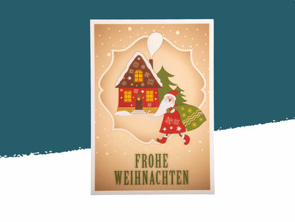 Weihnachtszauber – Festliches Postkartenquartett