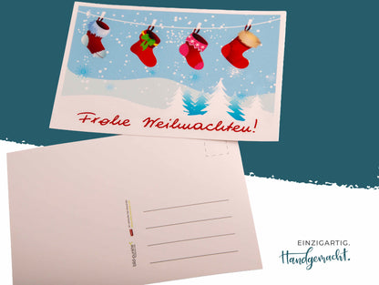 Winterfreude – Himmelblaue Weihnachtsgrüße
