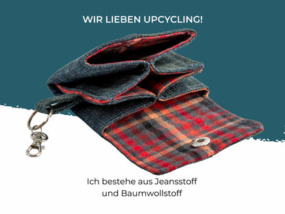 Geldbeutel Denim Check