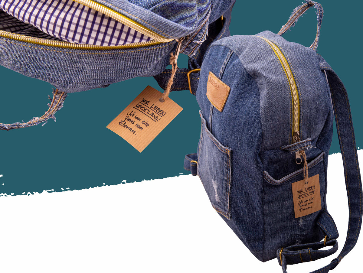 RucksackLiebe „Jeansreise“ – Upcycling-Rucksack aus Jeans