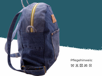 RucksackLiebe „Jeansreise“ – Upcycling-Rucksack aus Jeans