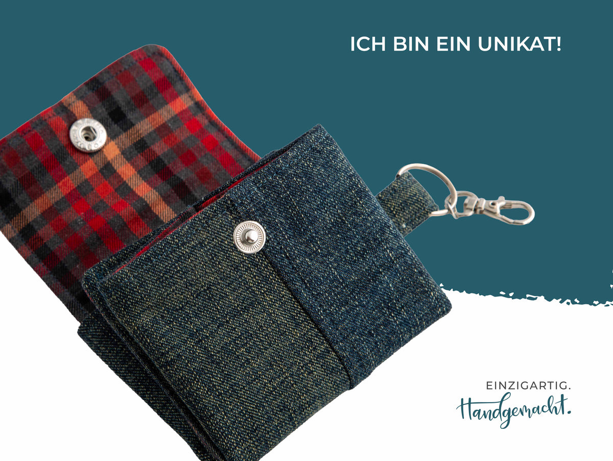 Geldbeutel Denim Check